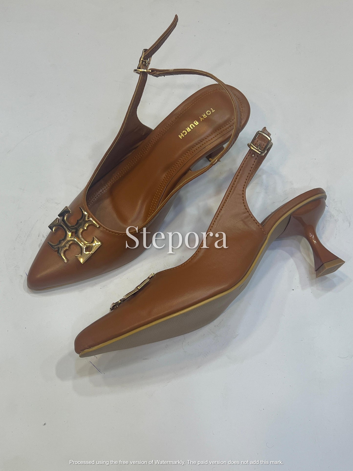 Premium Pointed Toe Collection – Matte Buckle & Gold Medallion Kitten Heels