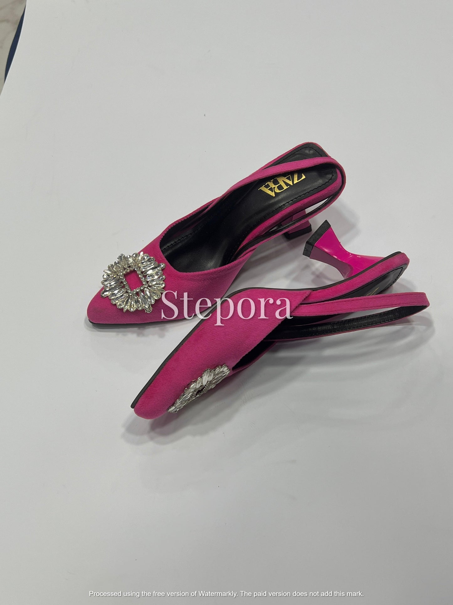 Pointed-Toe Embellished Mesh Kitten Heel Mules – Sparkling Pearl and Sequin Bridal Party Shoes