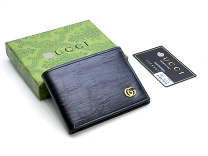 Textured Leather Bifold Wallet