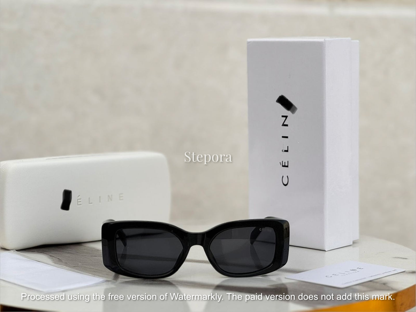 Vintage Rectangular Bold Frame Sunglasses