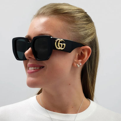Premium Oversized Square Sunglasses – Luxury Black Frames