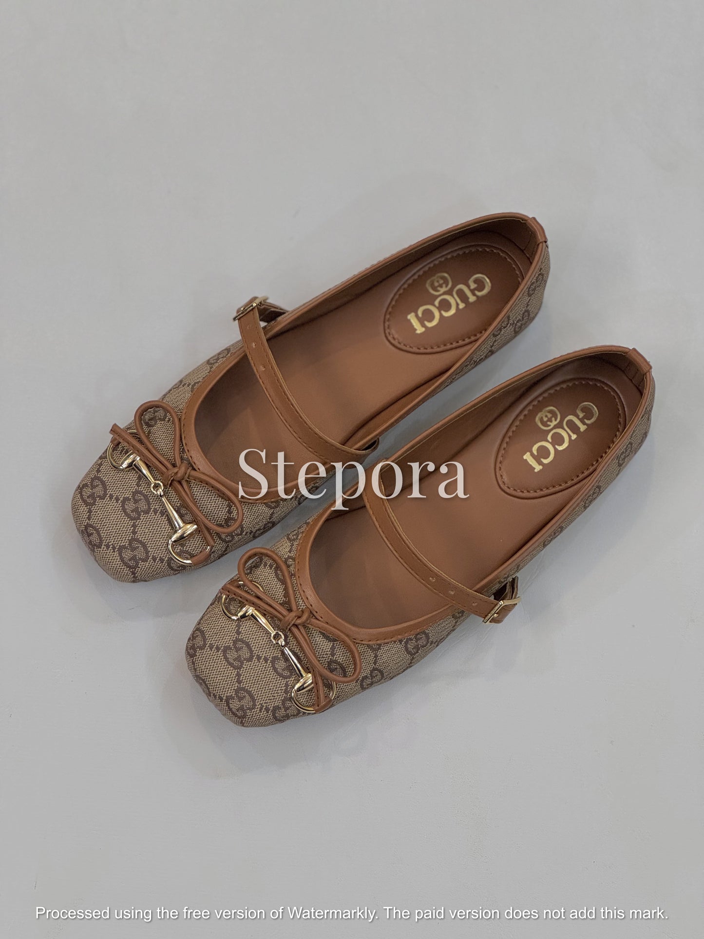 Elegant Square Toe Mary Jane Ballerina Flats with Horsebit Detail – Premium Women's Comfort Pumps