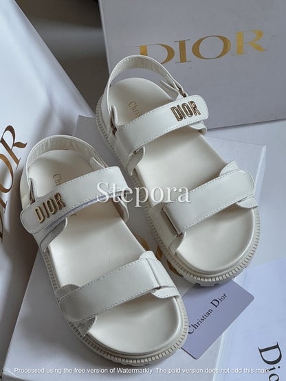 Luxe Platform Strappy Sandals with Adjustable Velcro Straps – Premium Comfortable Walking Footwear for Women