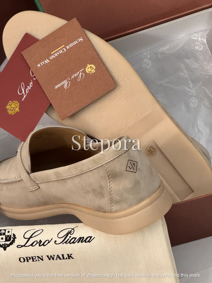 Premium Suede Loafers with Charms – Handcrafted Slip-On Summer Walk Shoes