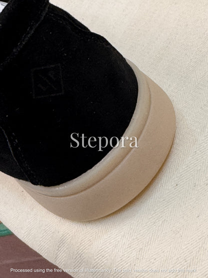 Premium Suede Loafers with Charms – Handcrafted Slip-On Summer Walk Shoes