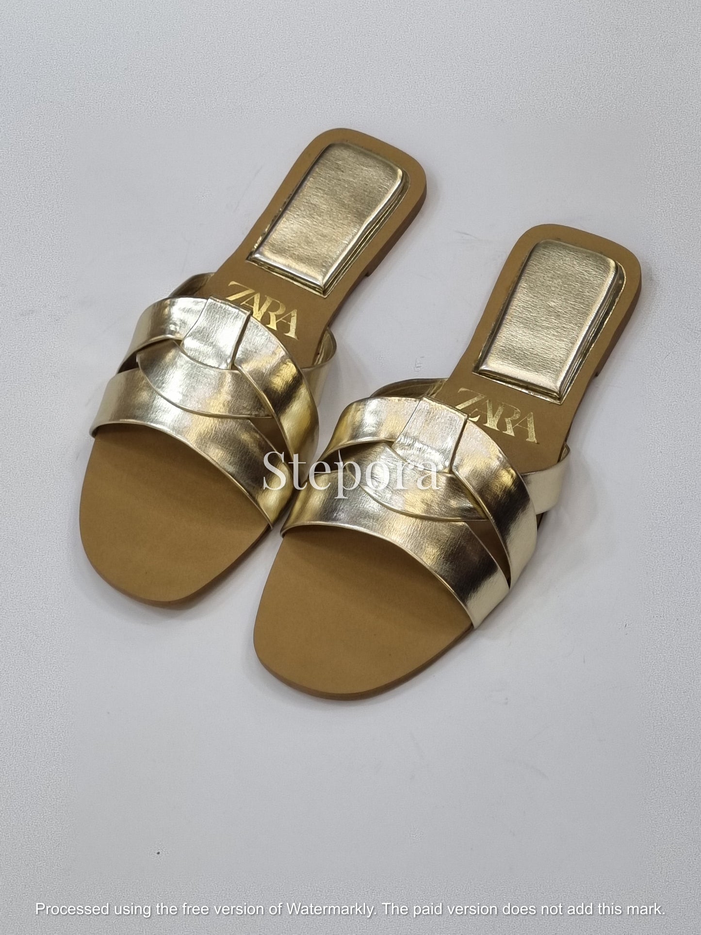 Modern Interlaced Wide-Strap Slides – Women’s Woven Style Flat Sandals