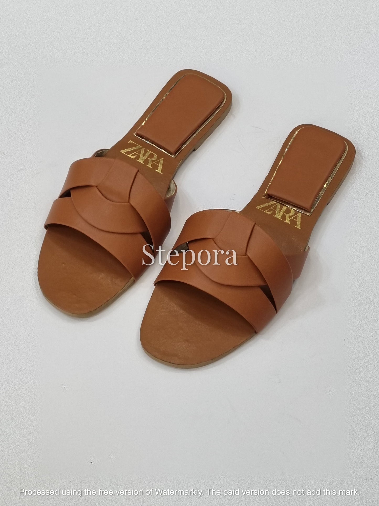 Modern Interlaced Wide-Strap Slides – Women’s Woven Style Flat Sandals