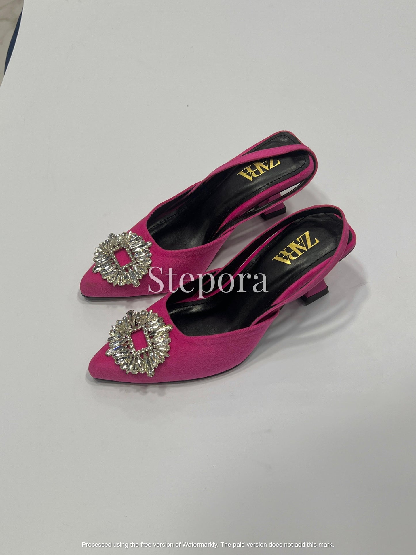 Pointed-Toe Embellished Mesh Kitten Heel Mules – Sparkling Pearl and Sequin Bridal Party Shoes