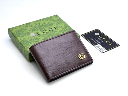 Textured Leather Bifold Wallet