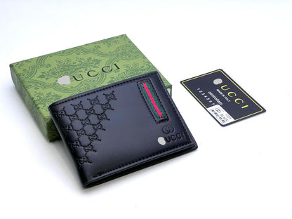 Textured Leather Bifold Wallet