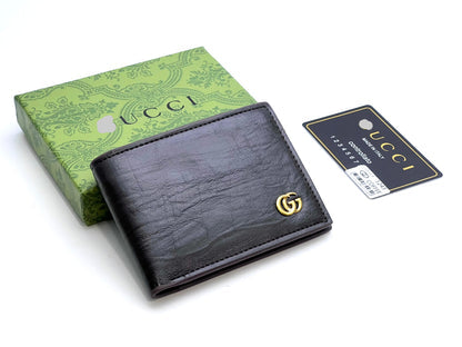 Textured Leather Bifold Wallet