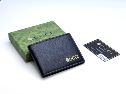 Textured Leather Bifold Wallet