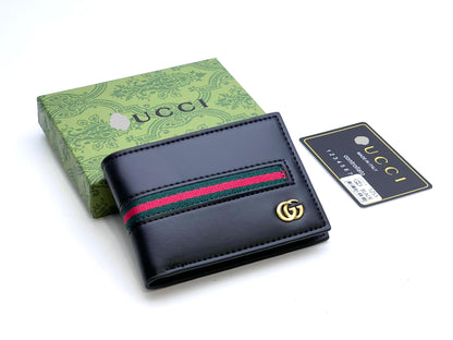 Textured Leather Bifold Wallet
