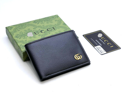 Textured Leather Bifold Wallet