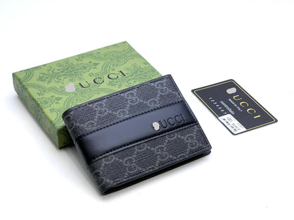 Signature Embossed Leather Bifold Wallet