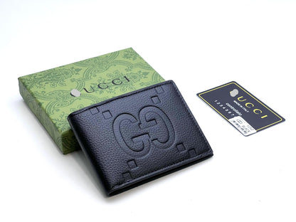 Signature Embossed Leather Bifold Wallet