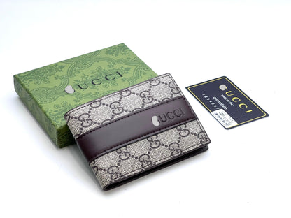 Signature Embossed Leather Bifold Wallet
