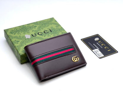 Signature Embossed Leather Bifold Wallet