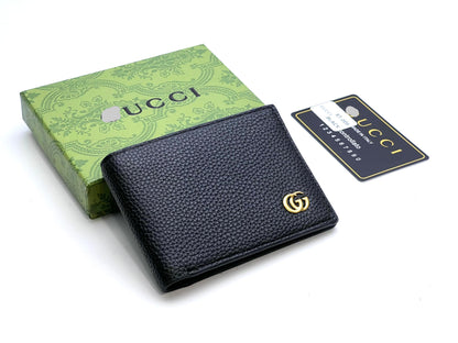 Signature Embossed Leather Bifold Wallet