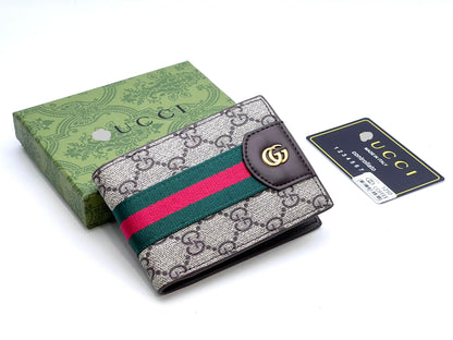 Signature Embossed Leather Bifold Wallet