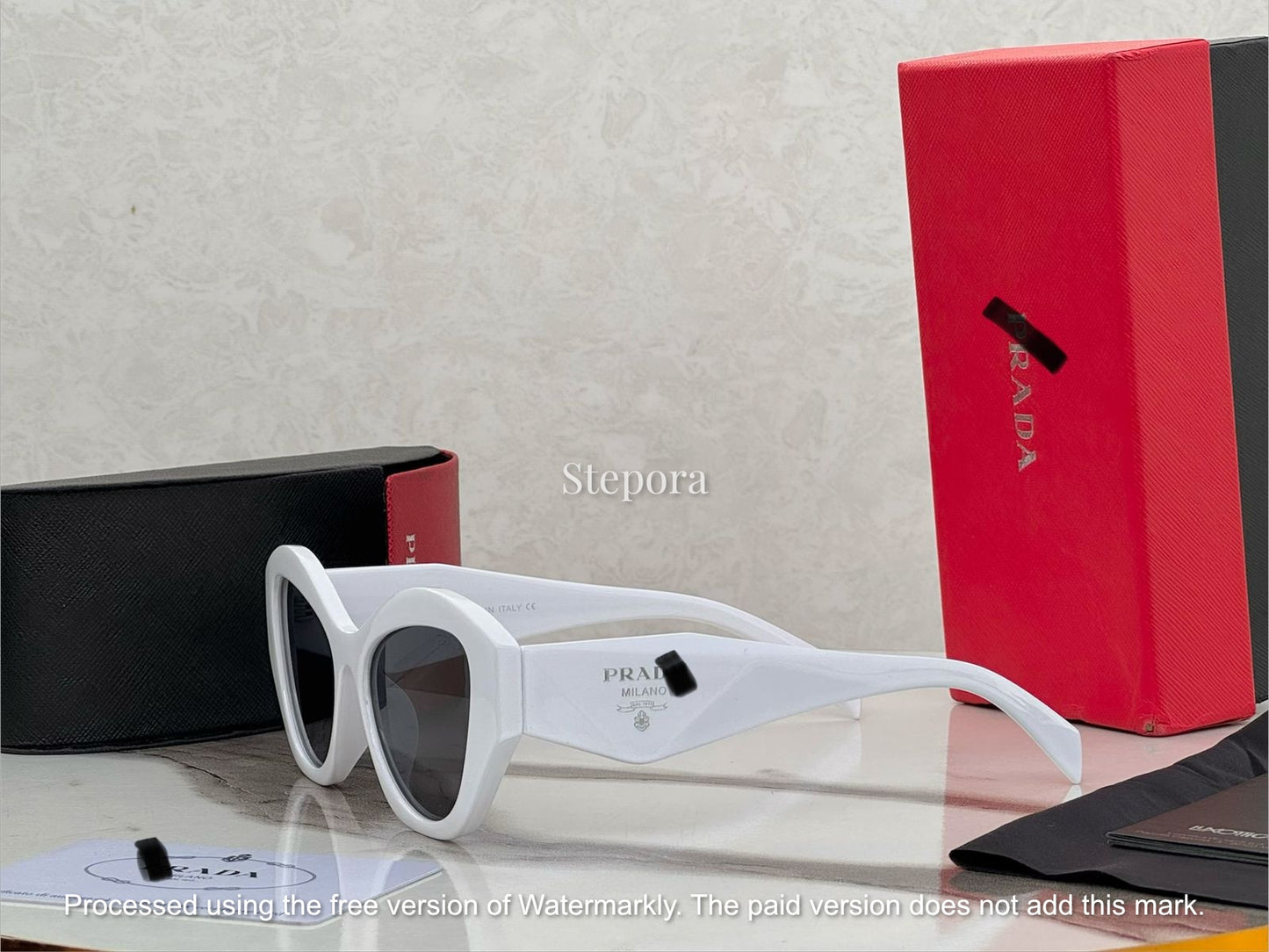 Geometric Cat-Eye Sunglasses