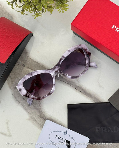Geometric Cat-Eye Sunglasses