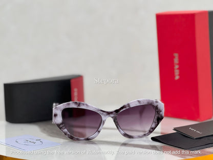 Geometric Cat-Eye Sunglasses