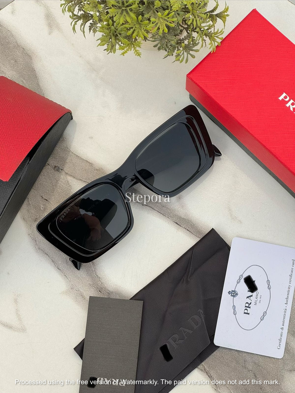 Rectangle Geometric Sunglasses