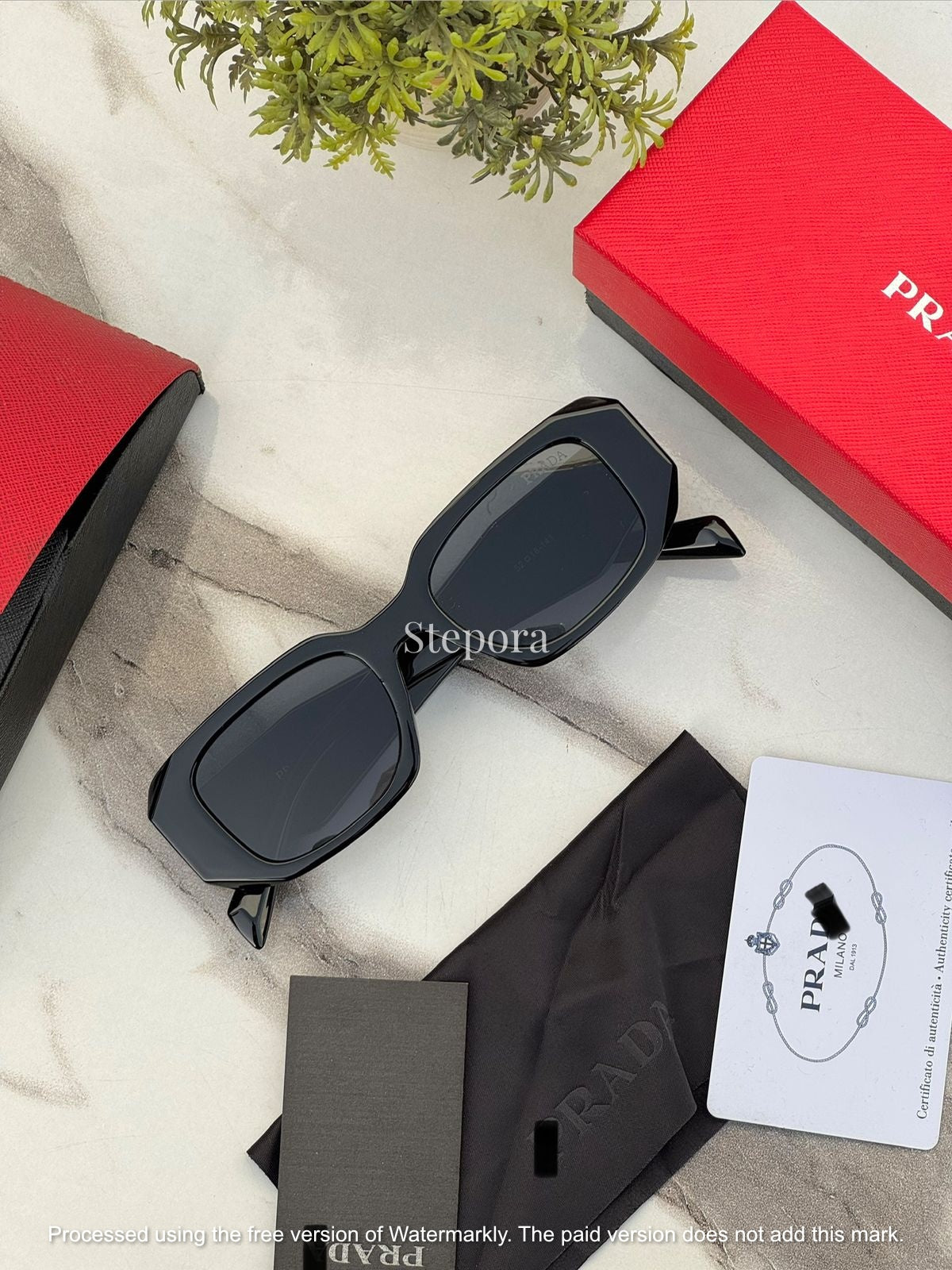 Bold Geometric Rectangular Sunglasses