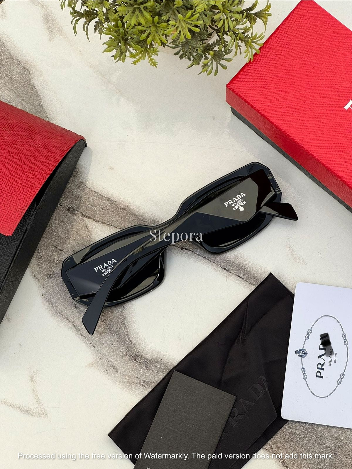 Bold Geometric Rectangular Sunglasses