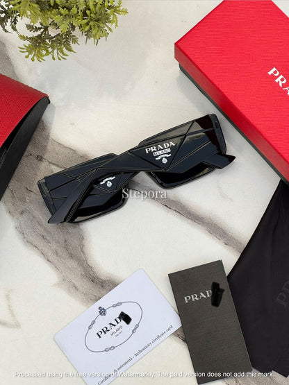 Geometric Bold Rectangle Sunglasses