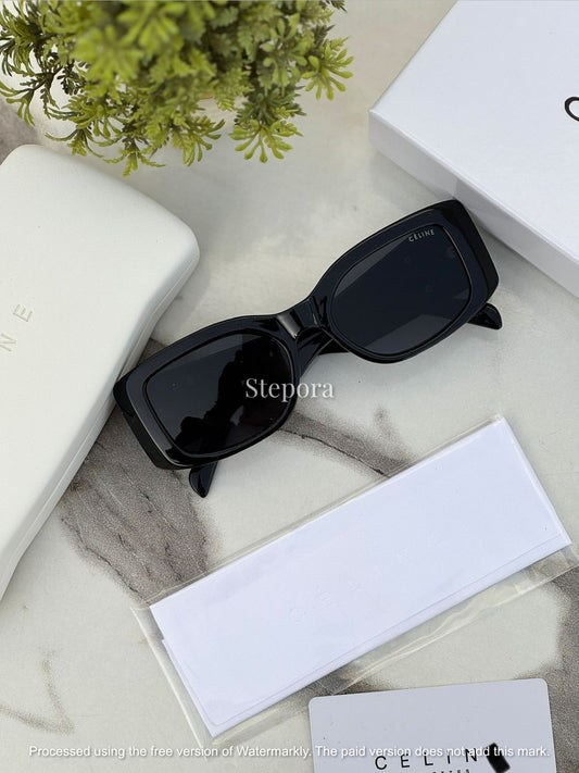 Vintage Rectangular Bold Frame Sunglasses