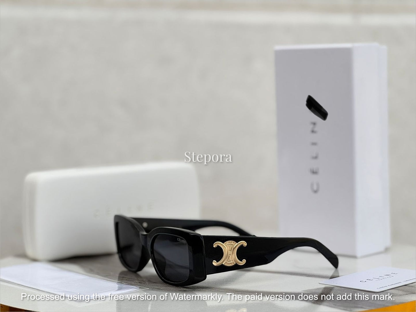 Vintage Rectangular Bold Frame Sunglasses