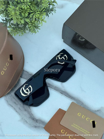 Premium Oversized Square Sunglasses – Luxury Black Frames