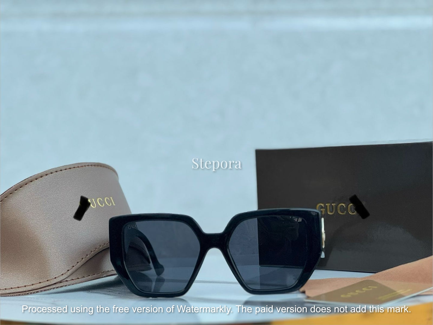 Premium Oversized Square Sunglasses – Luxury Black Frames