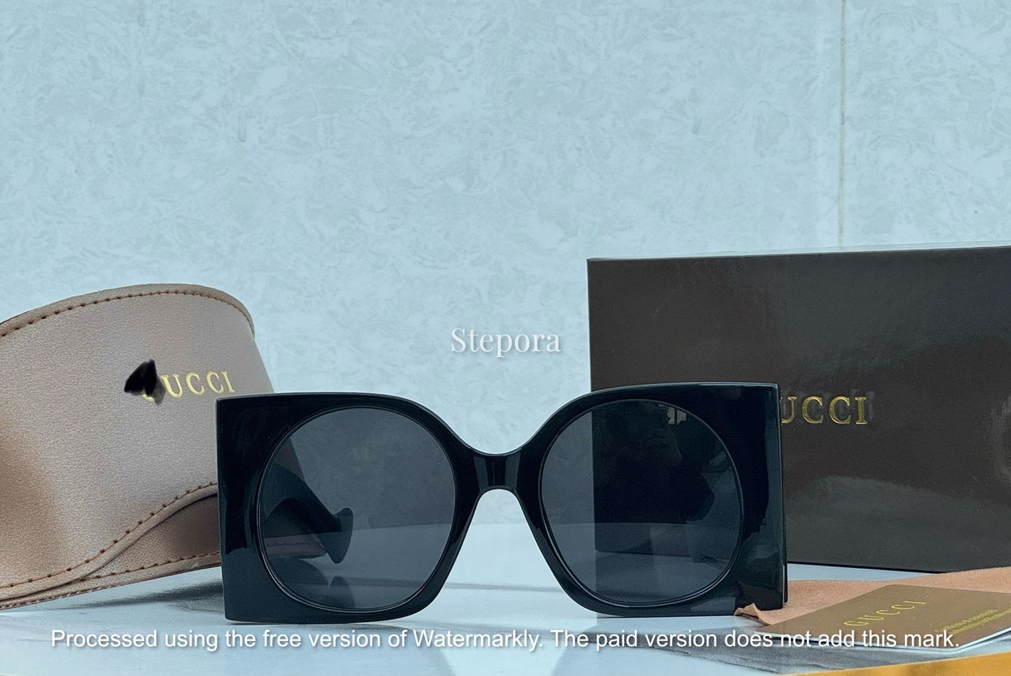 Oversized Geometric Square Sunglasses