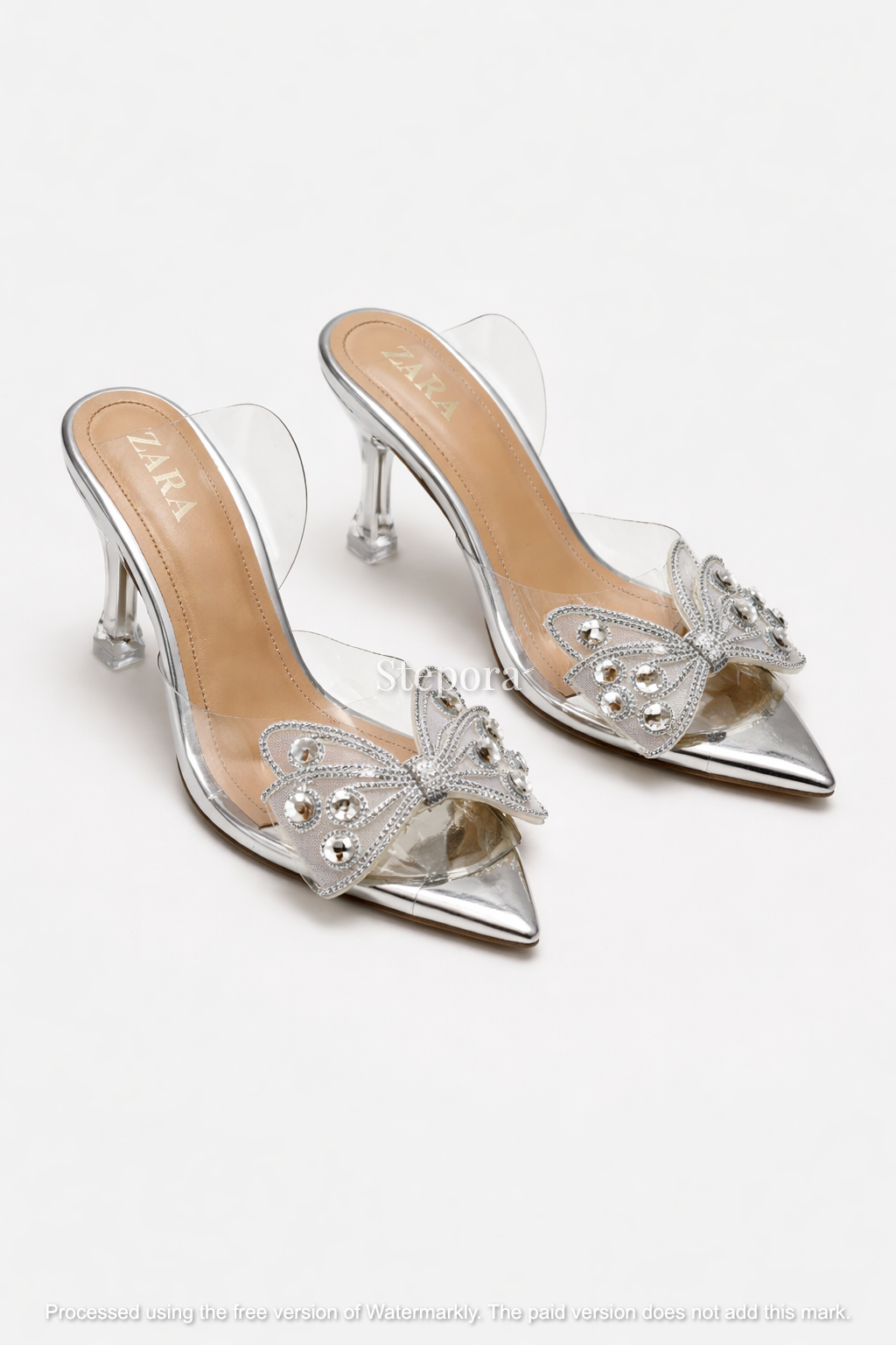 Butterfly Embellished Pointed Heels
