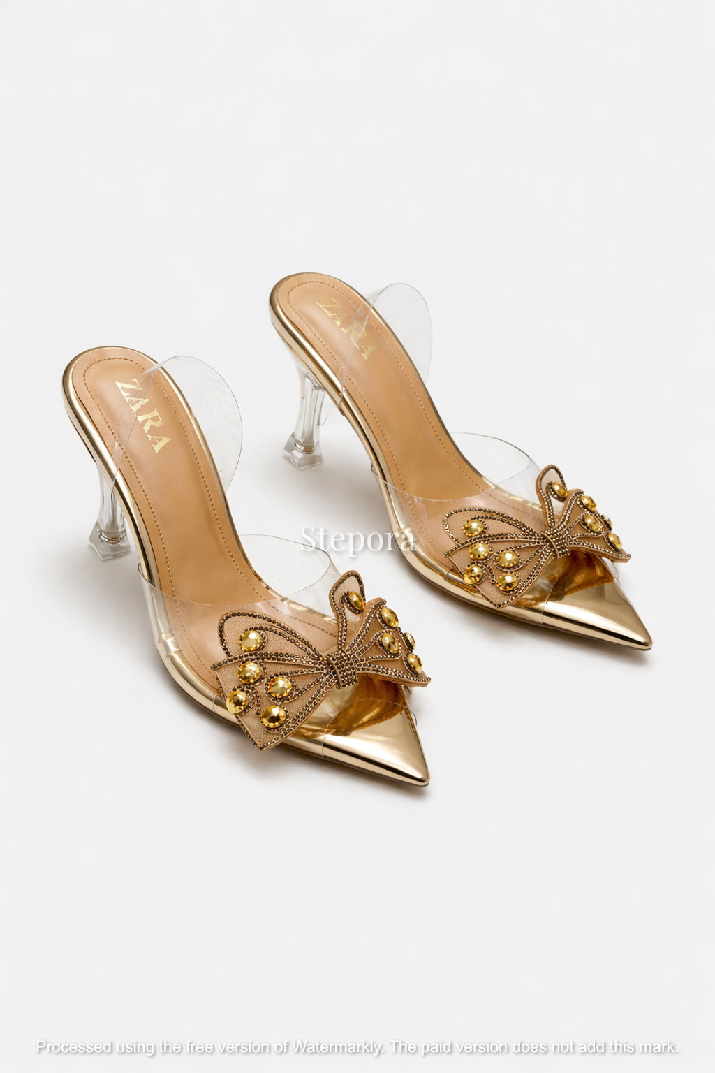 Butterfly Embellished Pointed Heels