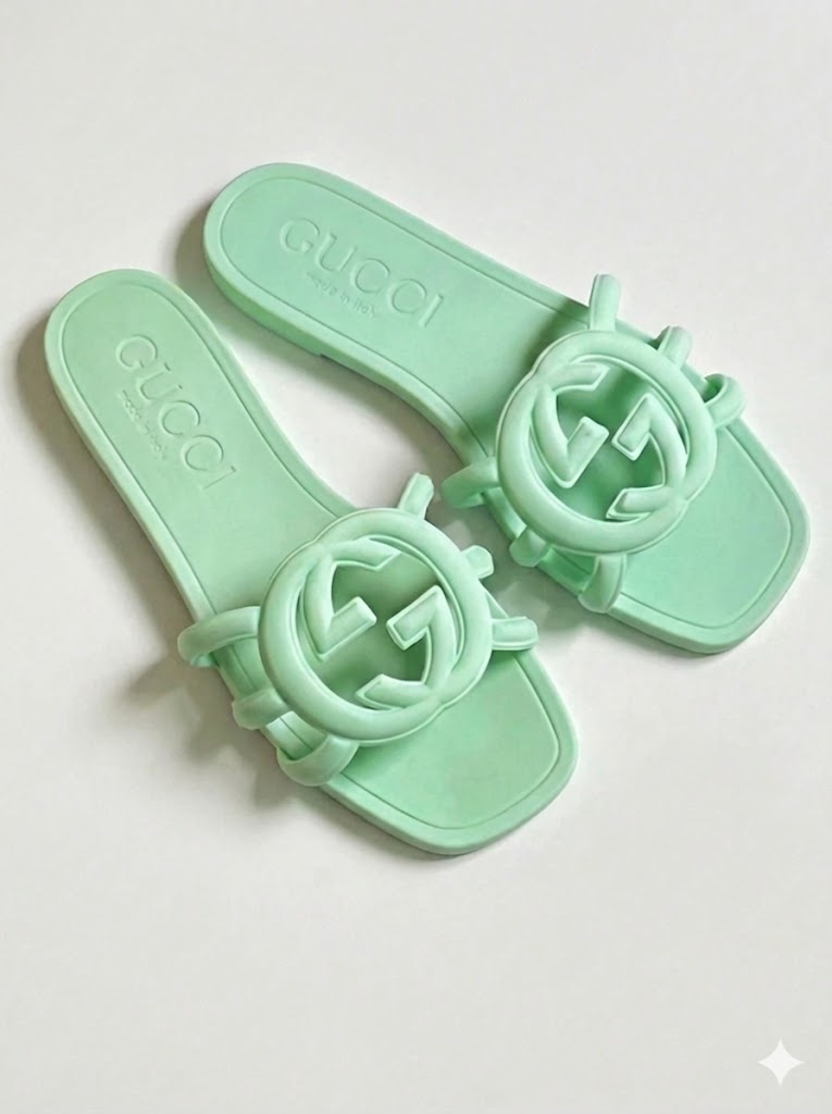 Women's Chic Interlocking Cutout Slides | Soft Matte Everyday Flat Sandals